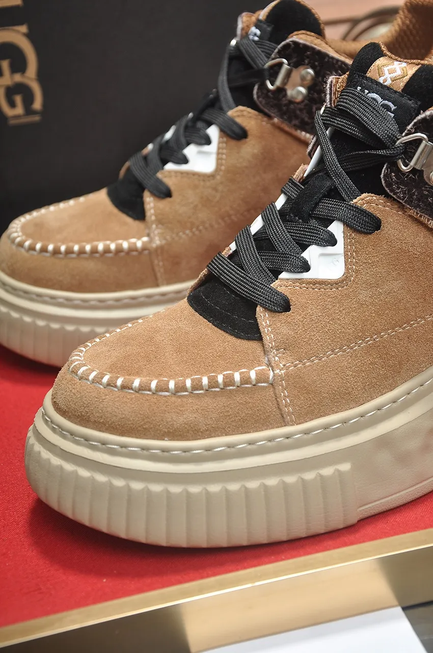 Men's shoes 💰640💶 [UGG] (full wool lining) top-end high-quality fur-in-one warm snow boots from Australia's warm luxury brand men's shoes, UGG-5877 official website synchronized, made of imported cowhide, carefully sewn...Imported rubber foam outsole (comfortable, soft, wear-resistant) The quality is really great...Exquisite workmanship, you can't put it down at first sight, available in sizes 39-44